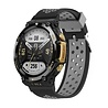 Strap-it® Strap-it Amazfit T-Rex 2 Sportarmband (Schwarz/Grau) Strap-it® Strap-it Amazfit T-Rex 2 Sportarmband (Schwarz/Grau)