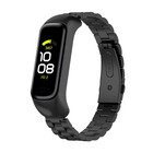 Strap-it® Strap-it Samsung Galaxy Fit 2 Stahlarmband (Schwarz)