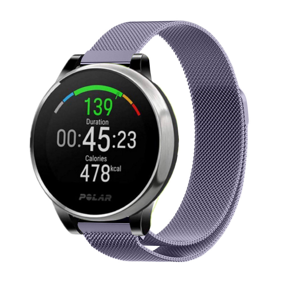 Strap-it® Strap-it Polar Grit X Milanese Armband (Hellviolett)