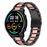 Strap-it® Strap-it Xiaomi Mi Watch Stahlarmband (Schwarz/Rosa) Strap-it® Strap-it Xiaomi Mi Watch Stahlarmband (Schwarz/Rosa)