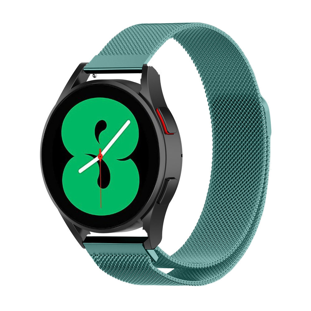 Strap-it® Strap-it Samsung Galaxy Watch 4 - 40mm Milanese Armband (Grün)