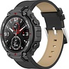 Strap-it® Strap-it Amazfit T-Rex (Pro) Lederarmband (Schwarz) Strap-it® Strap-it Amazfit T-Rex (Pro) Lederarmband (Schwarz)