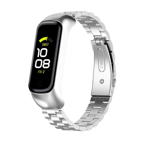 Strap-it® Strap-it Samsung Galaxy Fit 2 Stahlarmband (Silber) Strap-it® Strap-it Samsung Galaxy Fit 2 Stahlarmband (Silber)