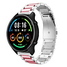 Strap-it® Strap-it Xiaomi Mi Watch Stahlarmband (Silber/Rosa) Strap-it® Strap-it Xiaomi Mi Watch Stahlarmband (Silber/Rosa)