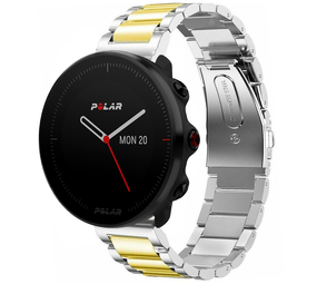 Strap-it® Polar Vantage M Stahlarmband (Silber/Gold) Strap-it® Polar Vantage M Stahlarmband (Silber/Gold)
