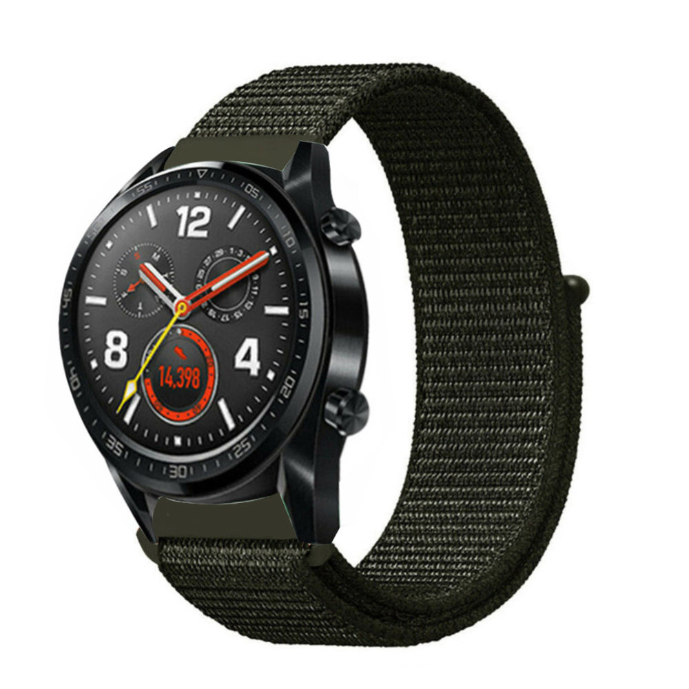 Huawei Watch GT 2 Nylon Armband (Dunkelgrün) Smartwatcharmbaender.de