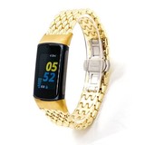 Strap-it® Fitbit Charge 5 Drache Stahlarmband (Gold) Strap-it® Fitbit Charge 5 Drache Stahlarmband (Gold)