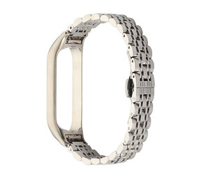 Strap-it® Xiaomi Mi Band 7 Metallarmband (Silber) Strap-it® Xiaomi Mi Band 7 Metallarmband (Silber)