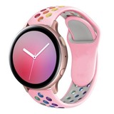 Strap-it® Samsung Galaxy Watch Active Sportarmband (Rosa/Bunt) Strap-it® Samsung Galaxy Watch Active Sportarmband (Rosa/Bunt)
