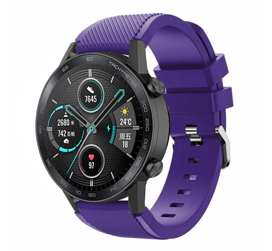 Strap-it® Strap-it Honor Magic Watch 2 Silikonarmband (Violett)