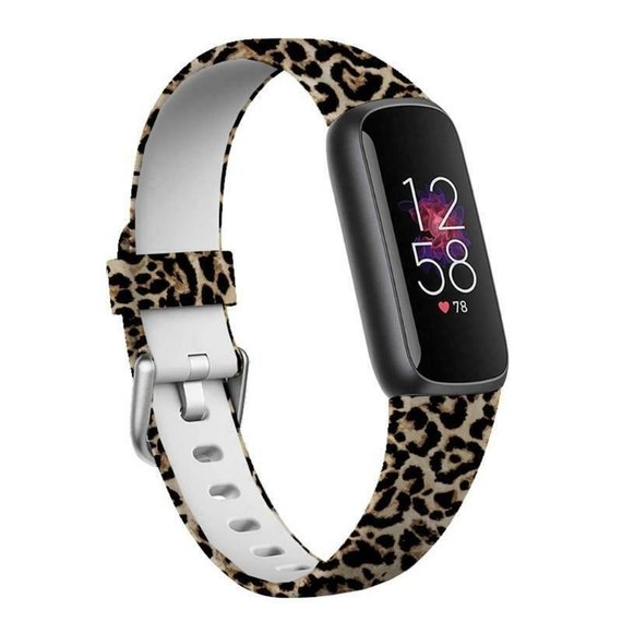 Fitbit Luxe Silikonarmband Lucky Leopard