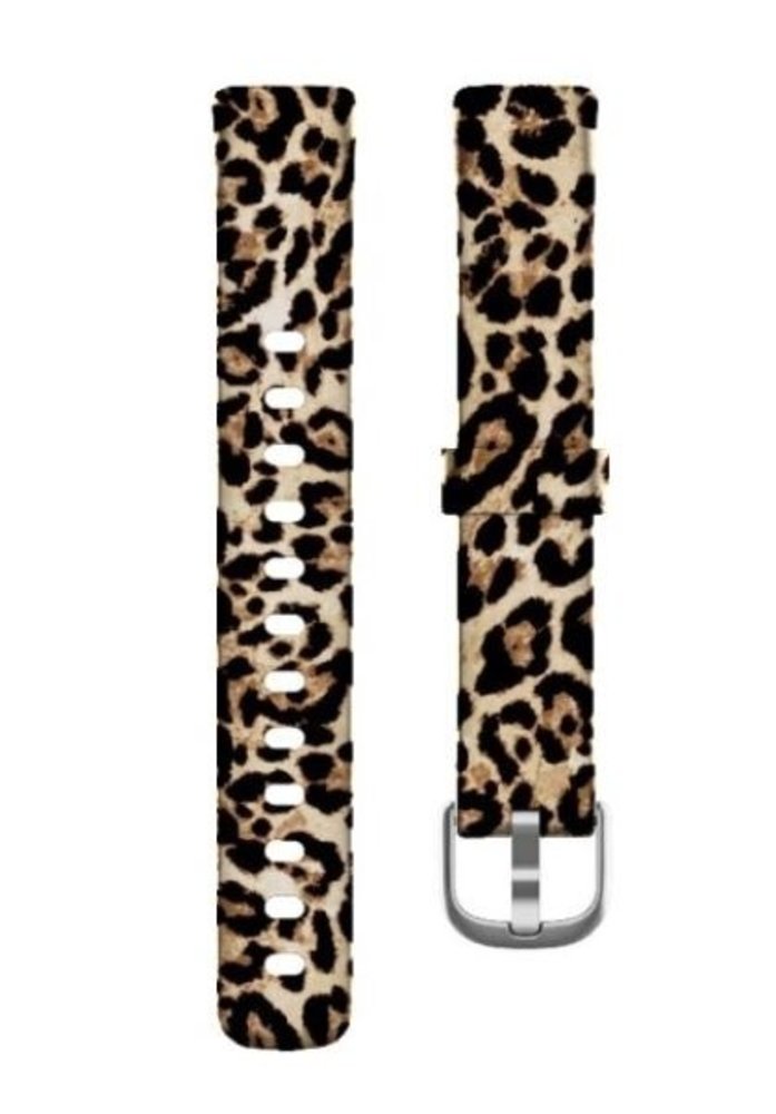 Strap-it® Strap-it Fitbit Luxe Silikonarmband Lucky Leopard