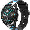 Strap-it® Strap-it Huawei Watch GT 42mm Camouflage Armband (Blau) Strap-it® Strap-it Huawei Watch GT 42mm Camouflage Armband (Blau)