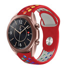 Strap-it® Strap-it Samsung Galaxy Watch 3 41mm Sportarmband (Rot/Bunt)