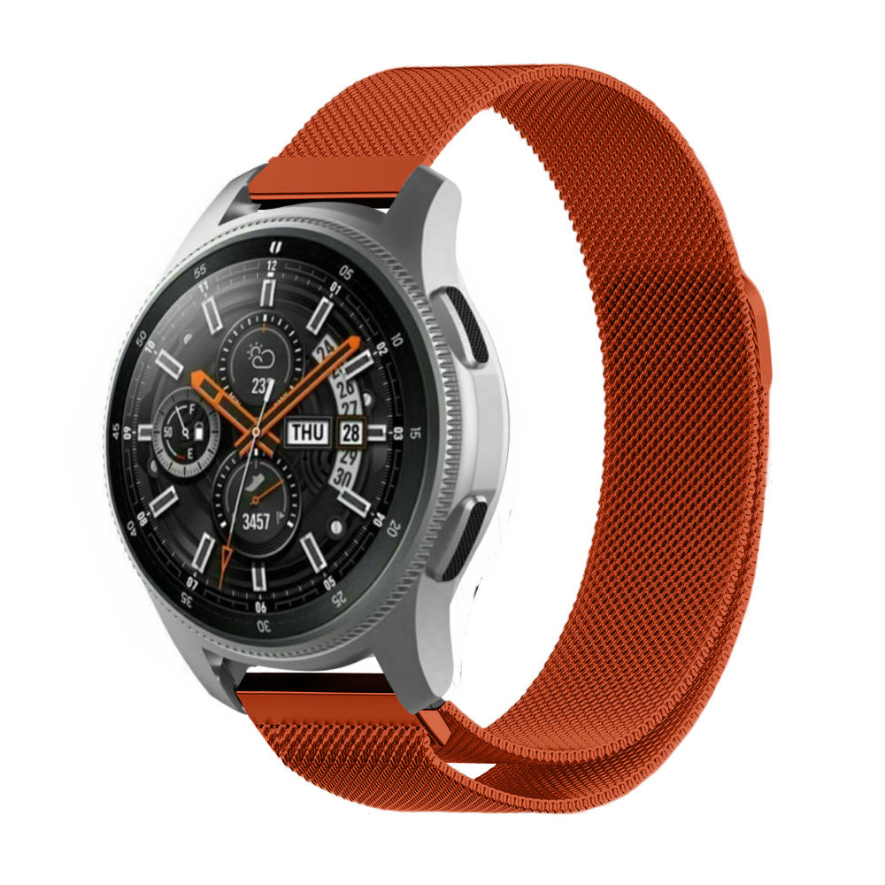 Strap-it® Strap-it Samsung Galaxy Watch 46mm Milanese Armband (Orange)