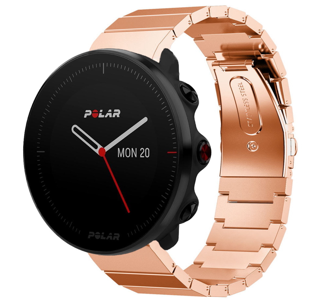 Strap-it® Strap-it Polar Vantage M Metallarmband (Rosagold)