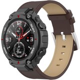 Strap-it® Amazfit T-Rex (Pro) Lederarmband (Braun) Strap-it® Amazfit T-Rex (Pro) Lederarmband (Braun)