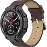 Strap-it® Strap-it Amazfit T-Rex (Pro) Lederarmband (Braun) Strap-it® Strap-it Amazfit T-Rex (Pro) Lederarmband (Braun)