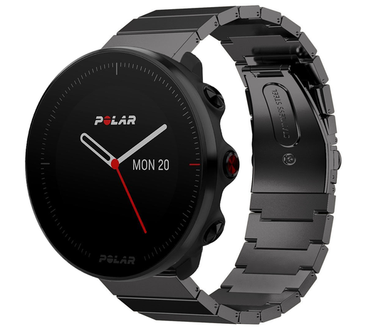 Strap-it® Strap-it Polar Vantage M Metallarmband (Schwarz)
