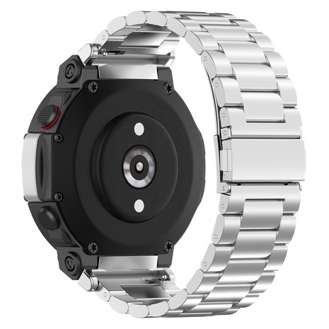 Strap-it® Strap-it Amazfit T-Rex 2 Stahlarmband (Silber) Strap-it® Strap-it Amazfit T-Rex 2 Stahlarmband (Silber)