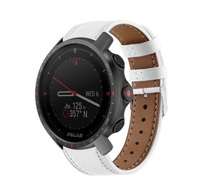 Strap-it® Polar Grit X Pro Lederarmband (Weiß)