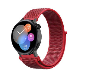 Strap-it® Huawei Watch GT 3 42mm Nylon Armband (Rot) Strap-it® Huawei Watch GT 3 42mm Nylon Armband (Rot)