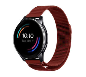 Strap-it® OnePlus Watch Milanese Armband (Rot)