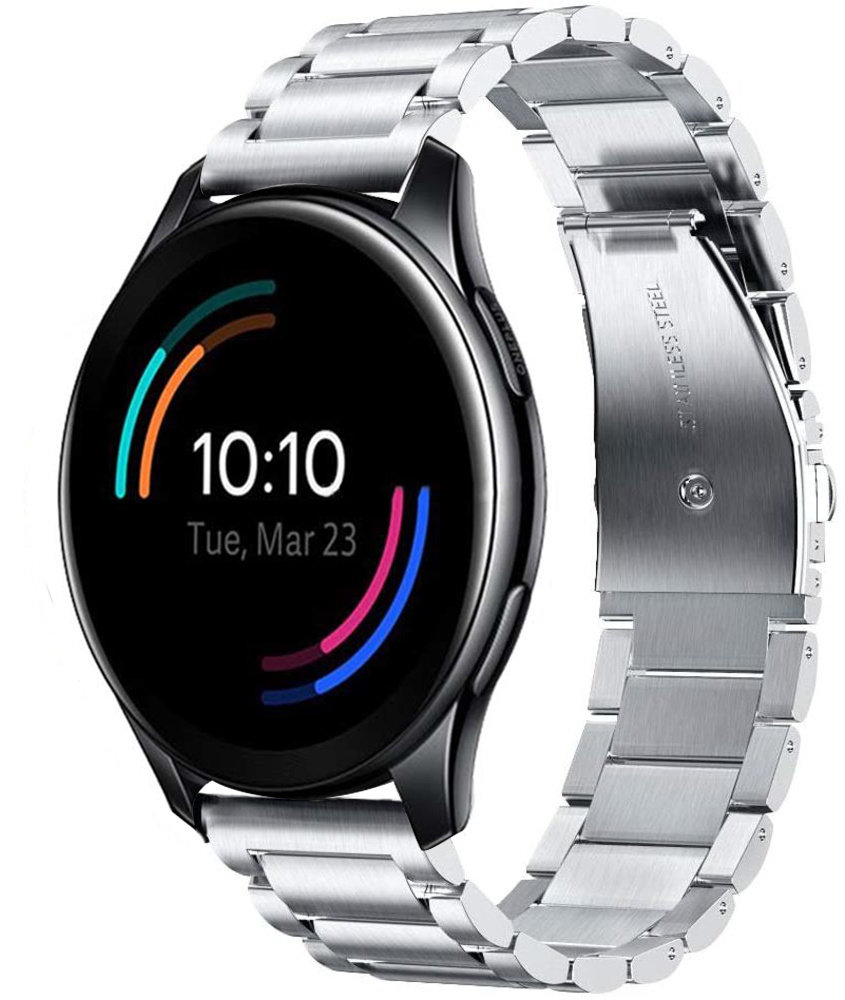 Strap-it® Strap-it OnePlus Watch Titanarmband (Silber) Strap-it® Strap-it OnePlus Watch Titanarmband (Silber)