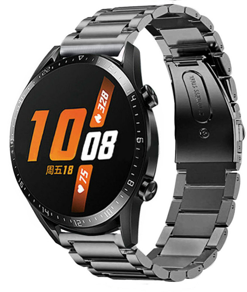 Strap-it® Strap-it Huawei Watch GT 2 Titanarmband (Graphit)