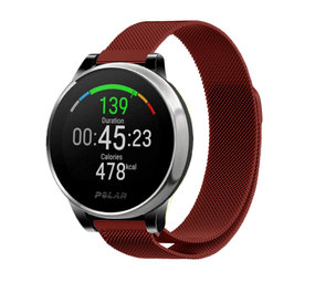 Strap-it® Polar Grit X Milanese Armband (Rot) Strap-it® Polar Grit X Milanese Armband (Rot)
