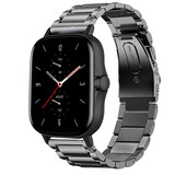 Strap-it® Amazfit GTS 2 Titanarmband (Graphit) Strap-it® Amazfit GTS 2 Titanarmband (Graphit)