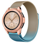 Strap-it® Strap-it Samsung Galaxy Watch 42mm Milanese Armband (Blau/Gold)
