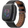 Strap-it® Strap-it Fitbit Sense 2 Lederarmband (Eng Schwarz) Strap-it® Strap-it Fitbit Sense 2 Lederarmband (Eng Schwarz)