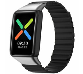 Strap-it® Oppo Watch Free Silikon Magnetarmband (Schwarz) Strap-it® Oppo Watch Free Silikon Magnetarmband (Schwarz)