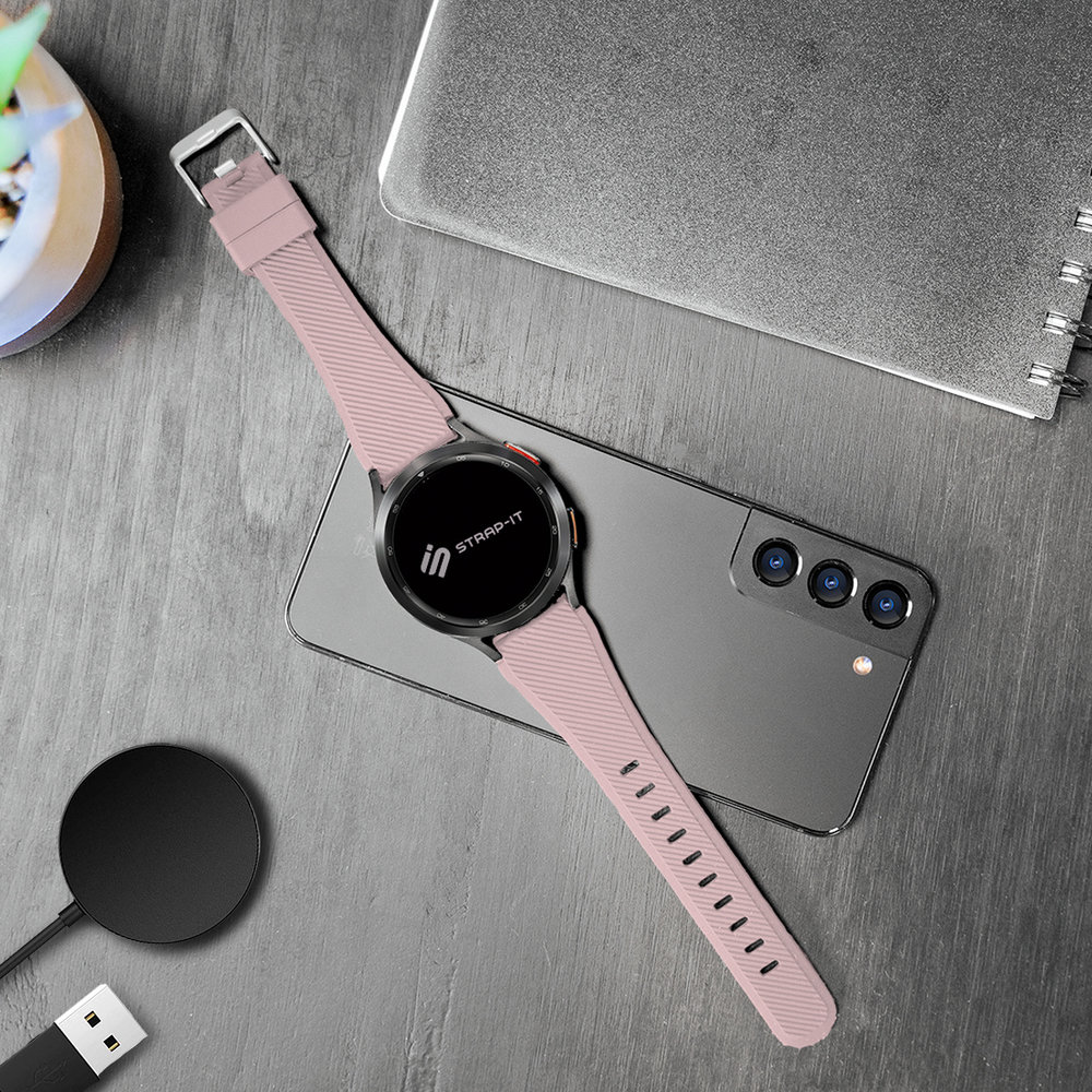 Strap-it® Strap-it Fossil Gen 5 Silikonarmband (Rosa) Strap-it® Strap-it Fossil Gen 5 Silikonarmband (Rosa)