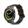 Strap-it® Strap-it Samsung Gear Sport Silikon-/Lederarmband (Schwarz-Braun) Strap-it® Strap-it Samsung Gear Sport Silikon-/Lederarmband (Schwarz-Braun)