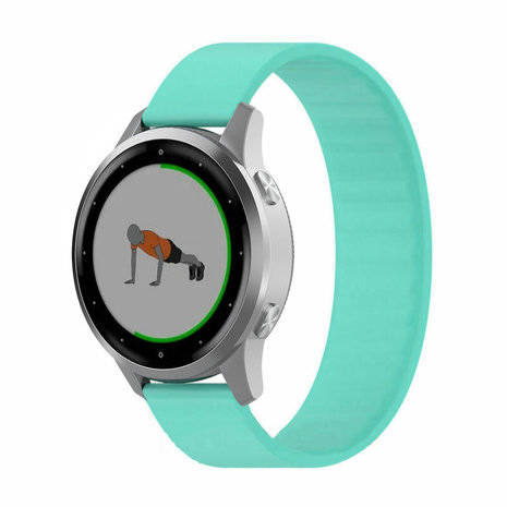 Strap-it® Strap-it Garmin Vivoactive 4s Gummiband (Aqua)