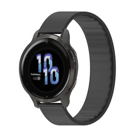 Strap-it® Strap-it Garmin Venu 2s Gummiband (Schwarz) Strap-it® Strap-it Garmin Venu 2s Gummiband (Schwarz)