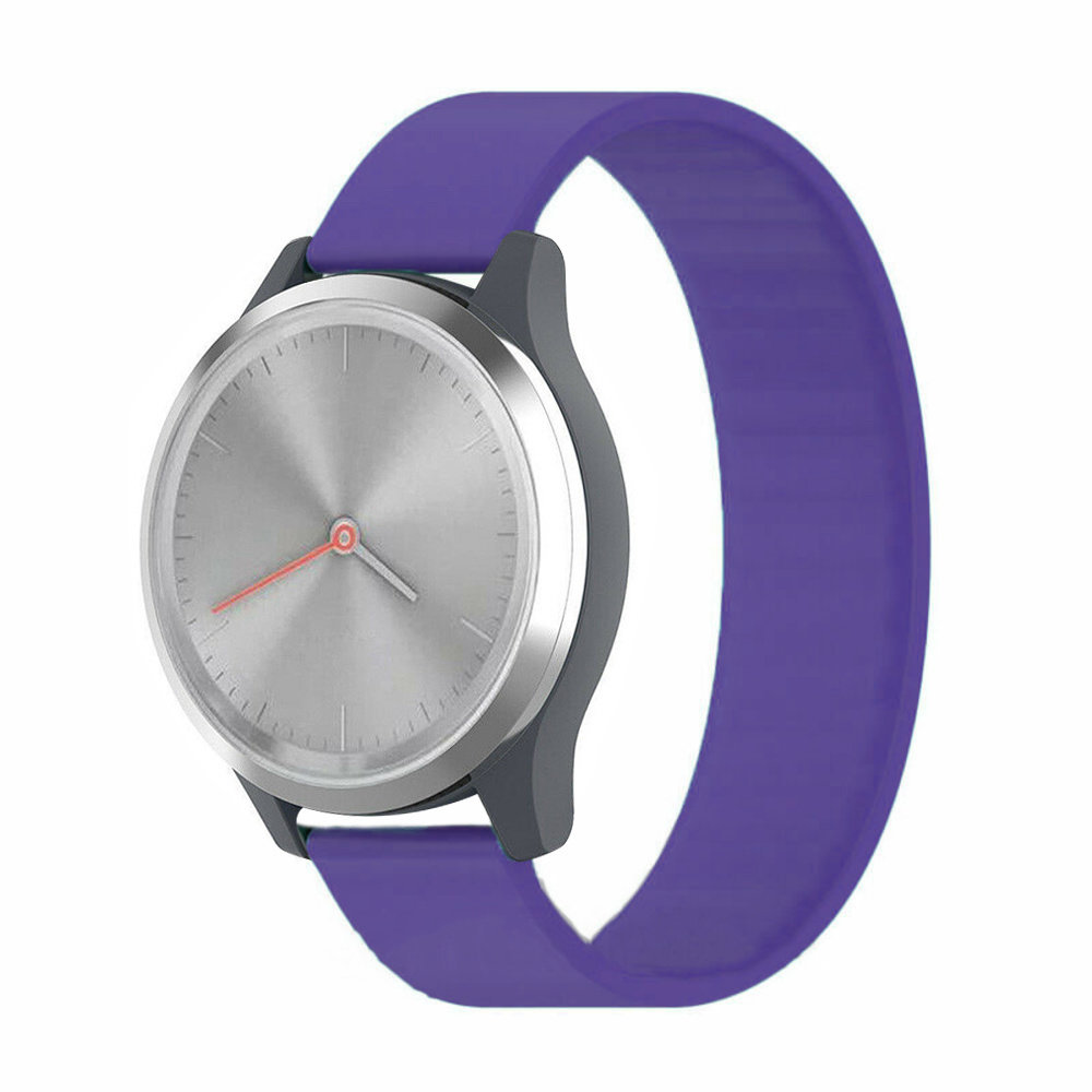 Strap-it® Strap-it Garmin Vivomove 3s Gummiband (Lila)