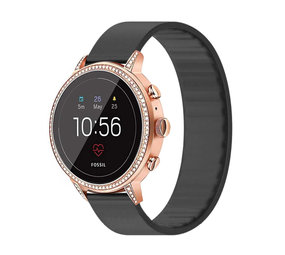 Strap-it® Fossil Gen 5e - 42mm Gummiband (Schwarz) Strap-it® Fossil Gen 5e - 42mm Gummiband (Schwarz)