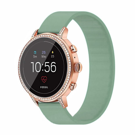 Strap-it® Strap-it Fossil Gen 5e - 42mm Gummiband (Hellgrün) Strap-it® Strap-it Fossil Gen 5e - 42mm Gummiband (Hellgrün)