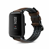 Strap-it® Strap-it Xiaomi Amazfit Bip Silikon-/Lederarmband (Schwarz-Braun) Strap-it® Strap-it Xiaomi Amazfit Bip Silikon-/Lederarmband (Schwarz-Braun)