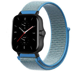 Strap-it® Amazfit GTS 2 Nylonarmband (Blau)