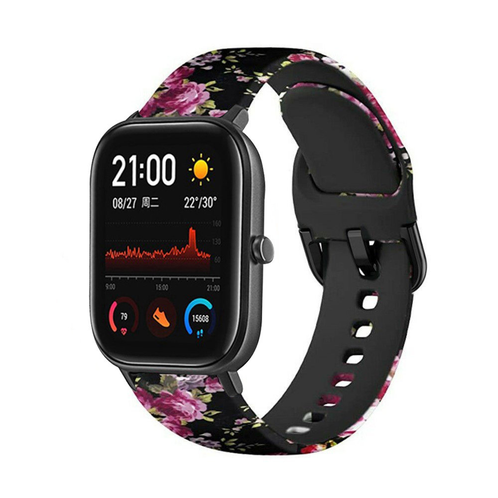 Strap-it® Strap-it Rosa Blume Xiaomi Amazfit GTS Armband Strap-it® Strap-it Rosa Blume Xiaomi Amazfit GTS Armband