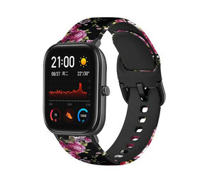Strap-it® Rosa Blume Xiaomi Amazfit GTS Armband Strap-it® Rosa Blume Xiaomi Amazfit GTS Armband