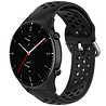 Strap-it® Strap-it Amazfit GTR 2 Silikonarmband mit Löchern (Schwarz) Strap-it® Strap-it Amazfit GTR 2 Silikonarmband mit Löchern (Schwarz)