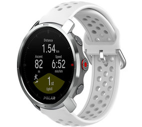 Strap-it® Polar Grit X Silikonarmband mit Löchern (Weiß) Strap-it® Polar Grit X Silikonarmband mit Löchern (Weiß)