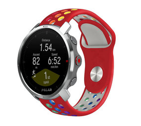 Strap-it® Polar Grit X Sportarmband (Rot/Bunt) Strap-it® Polar Grit X Sportarmband (Rot/Bunt)