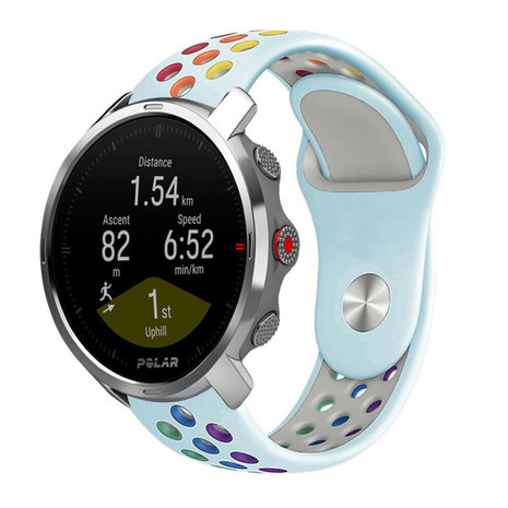 Strap-it® Strap-it Polar Grit X Sportarmband (Hellblau/Bunt)