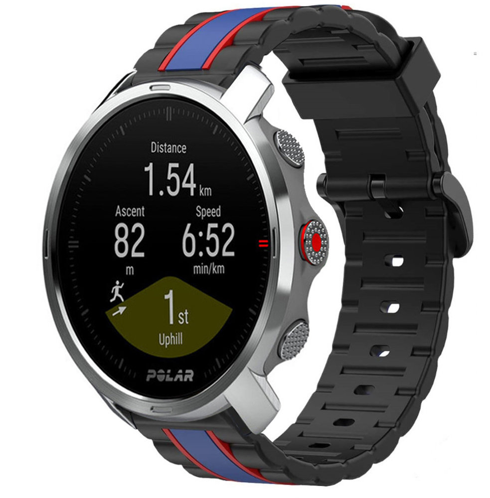 Strap-it® Strap-it Polar Grit X Special Edition Armband (Schwarz/Blau)